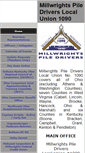 Mobile Screenshot of millwrightspiledrivers.com