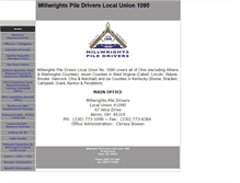 Tablet Screenshot of millwrightspiledrivers.com